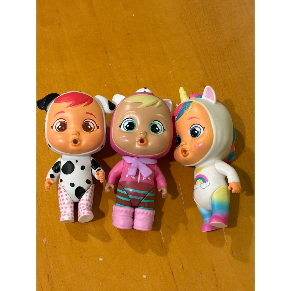 Cry Babies Magic Tears Doll Lot Dalmatian Pink Cat Rainbow Unicorn* IMC Toys